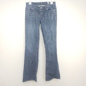 Express X2 Denim Laboratory W10 Flare Leg Jeans Size 4 Long